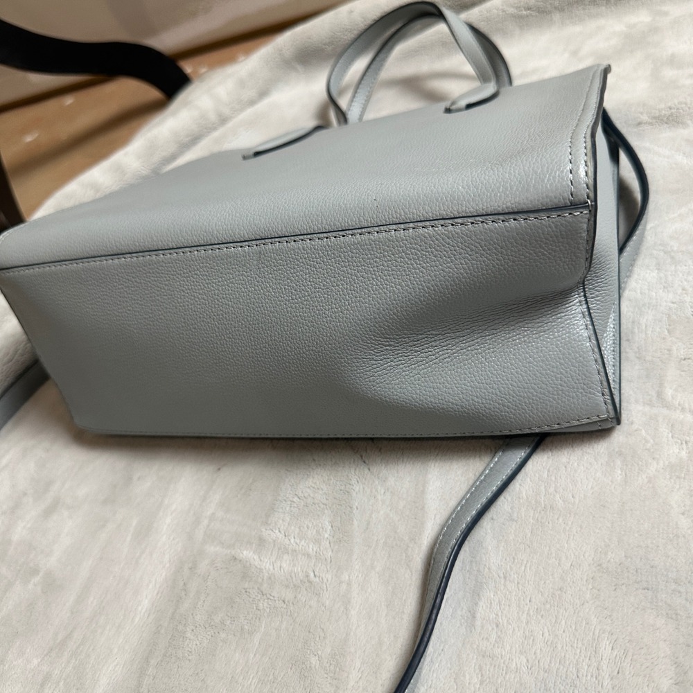 New! Kate Spade Rowe Medium Top Zip Satchel Pebble Leather‎ in Avalon Mist - Picture 9 of 10